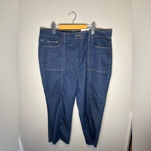 Addition Elle Dark Blue Straight Leg Jeans
